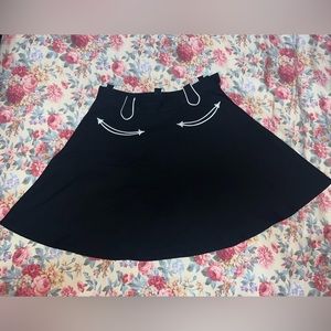 NWT H Bar C Cheyenne Skirt in Black Size Small